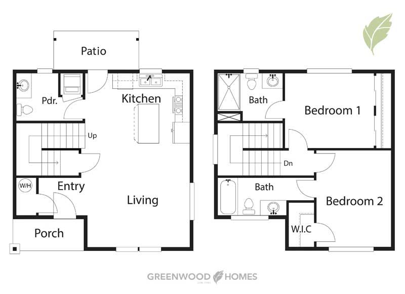 Kellogg Cottages – Building 2 Floor Plan Building 2 Unit D