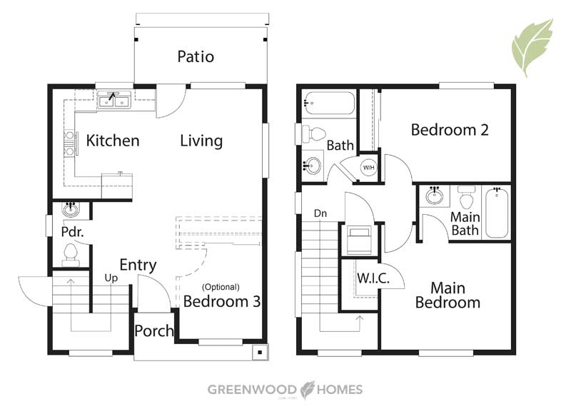 Kellogg Cottages – Buildings 4-9 Floor Plan Building 4 Unit B